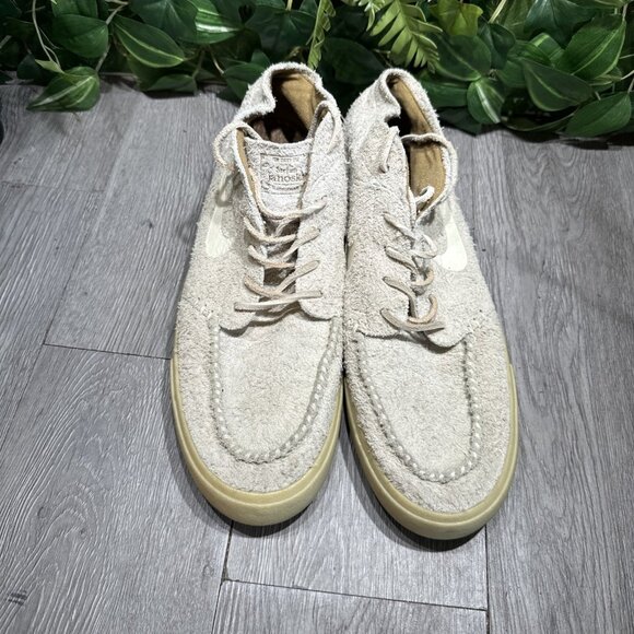 Size 13 - Nike Sb Zoom Stefan Janoski Crafted MID Light Bone aq7460-200 - Picture 2 of 10